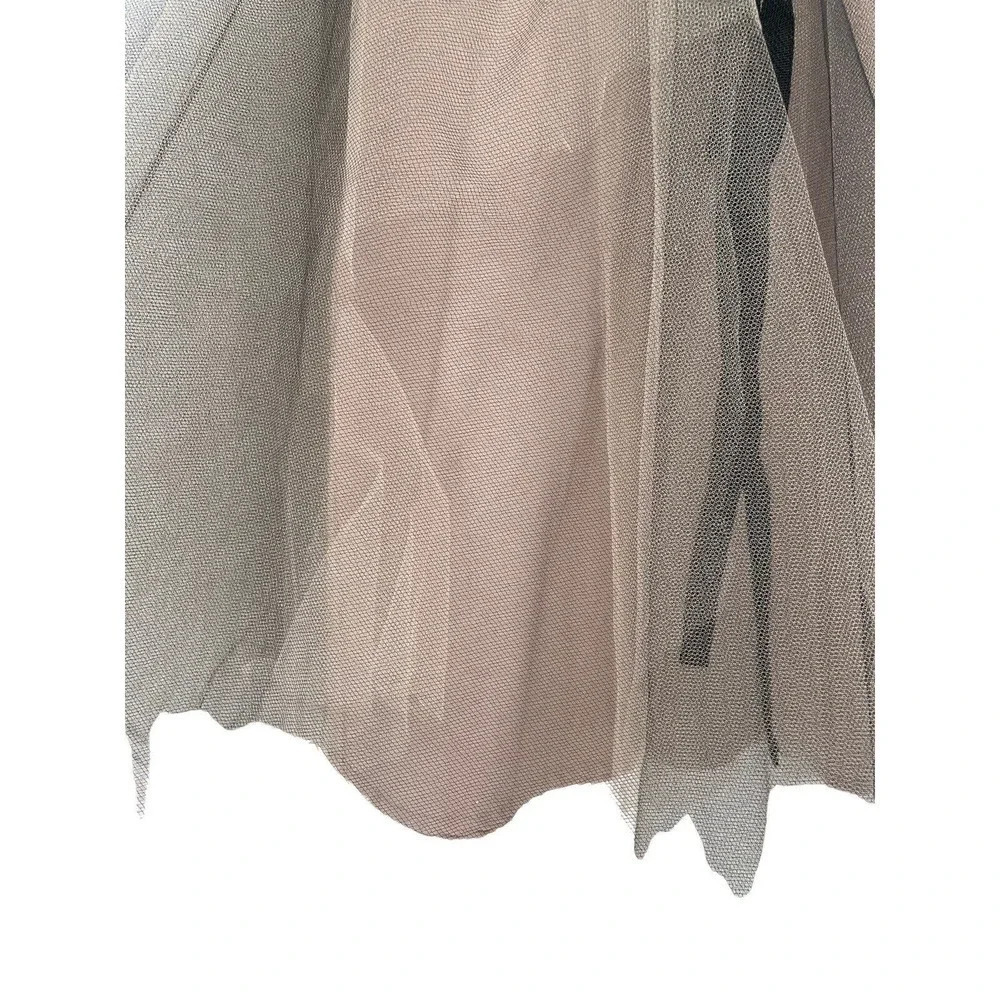 NHA KHANH $640 Black Nude Tulle Kae Princess Party Dress size 16 - Picture 9 of 16